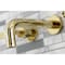 Kingston Brass KS8122KL Two-Handle Wall Mount Bathroom Faucet, Polished Brass KS8122KL - alternate 2